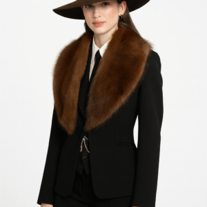 Cream Wool-Textured Double-Breasted Coat – Office Classic