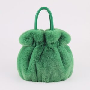 Faux Rex Rabbit Fur Handbag – Plush Elegance in 9 Colors