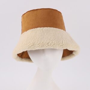 Reversible Faux Shearling Bucket Hat – 2-in-1 Cozy Chic for Winter Days
