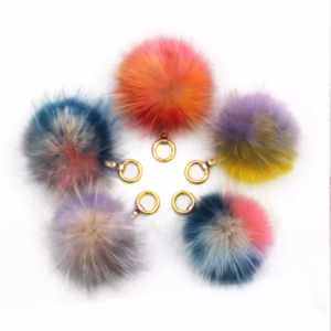 fur pompoms