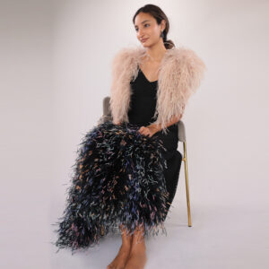 Real Ostrich Feather Shawl — Wholesale & OEM Edition