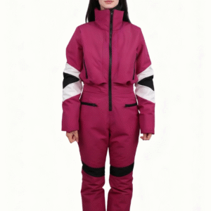 Color Block One-Piece Ski Suit – OEM & Private Label Ready