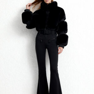 Luxe Faux Fur Ski Jacket – Après-Ski Elegance Meets Street Edge