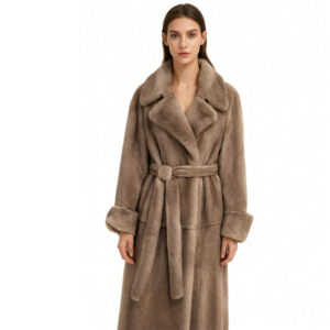 Luxurious Long Real Mink Fur Coat for Women