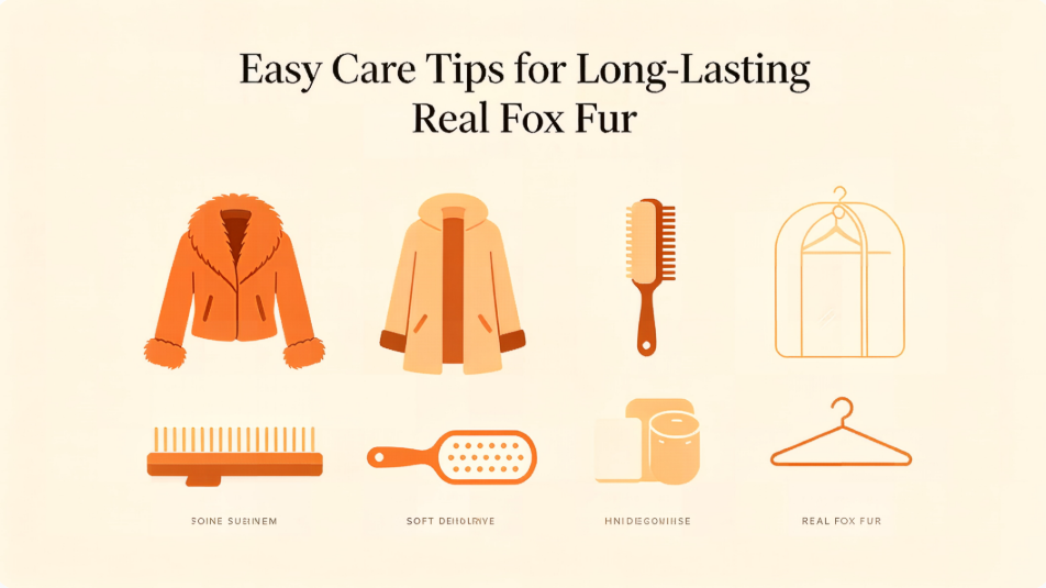 Real fox fur care and maintenance tips