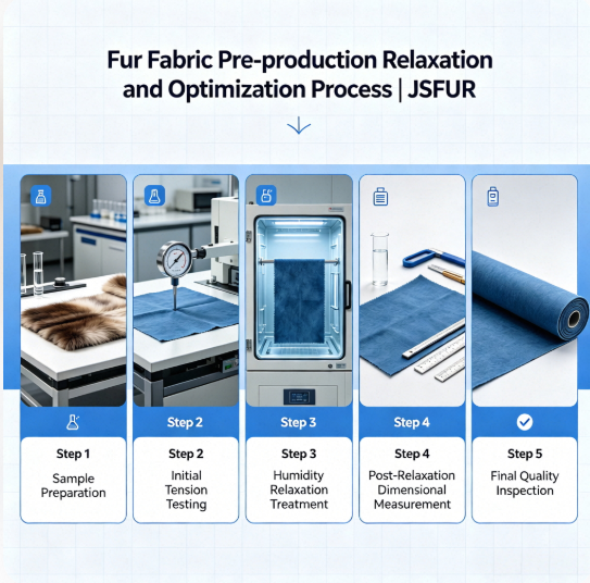 Fur fabric pre-production relaxation and optimization process | JSFUR